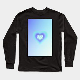 Angel Number 333 Heart Aura Long Sleeve T-Shirt